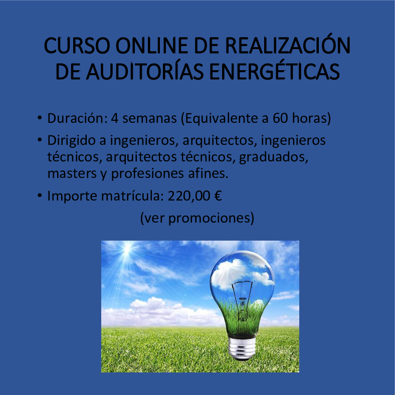 Curso online de auditorías energéticas